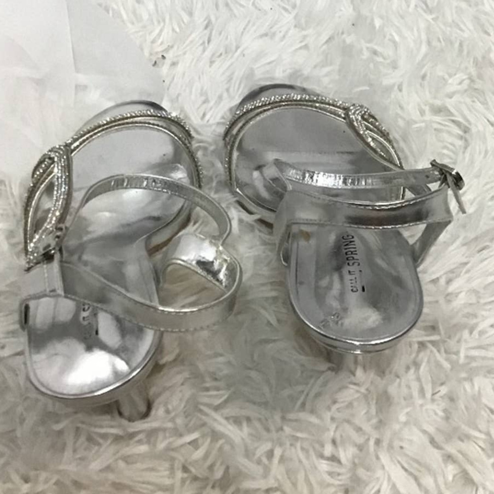 NIB Call It Spring Rhinestone Strappy Heel 8.5 - Picture 4 of 6